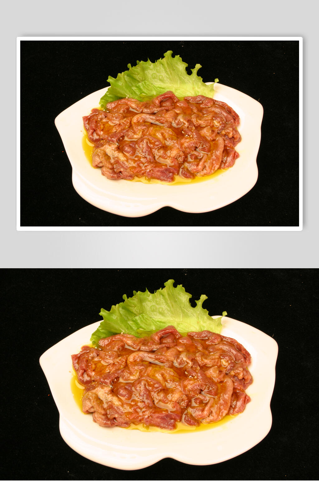 美味牛肉烧烤菜肴摄影图素材