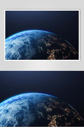 蓝色美丽星球行星地球图片