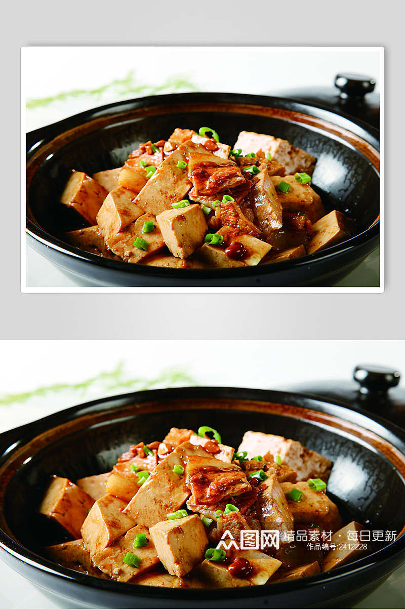 砂锅豆腐菜品美食淮扬菜摄影图餐饮图片素材