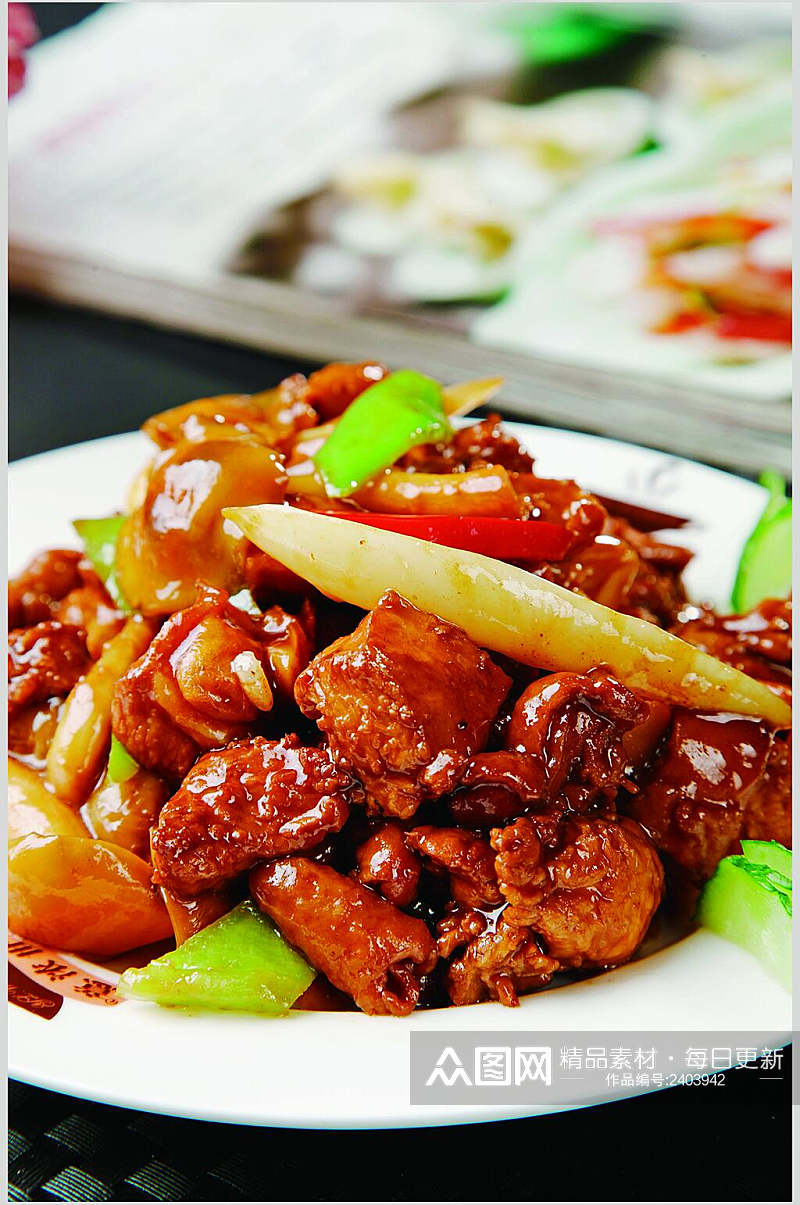 红烧鸡美食淮扬菜摄影图食品图片素材