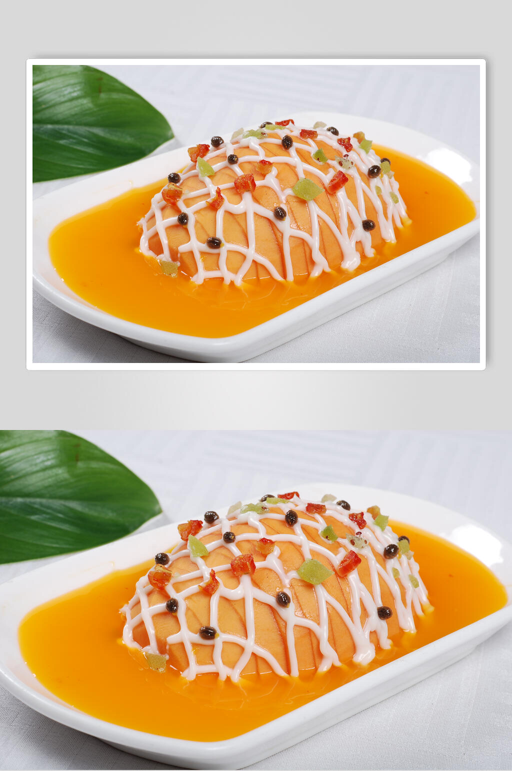 色拉木瓜美食淮扬菜摄影图实拍图片素材