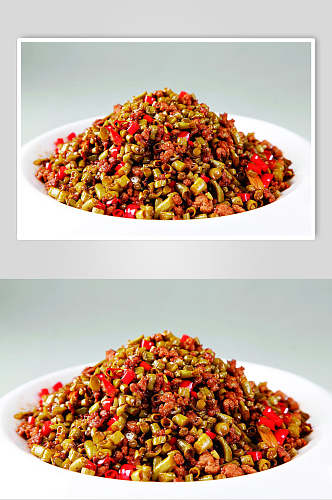 酸菜蒜台美食淮扬菜摄影图食品图片