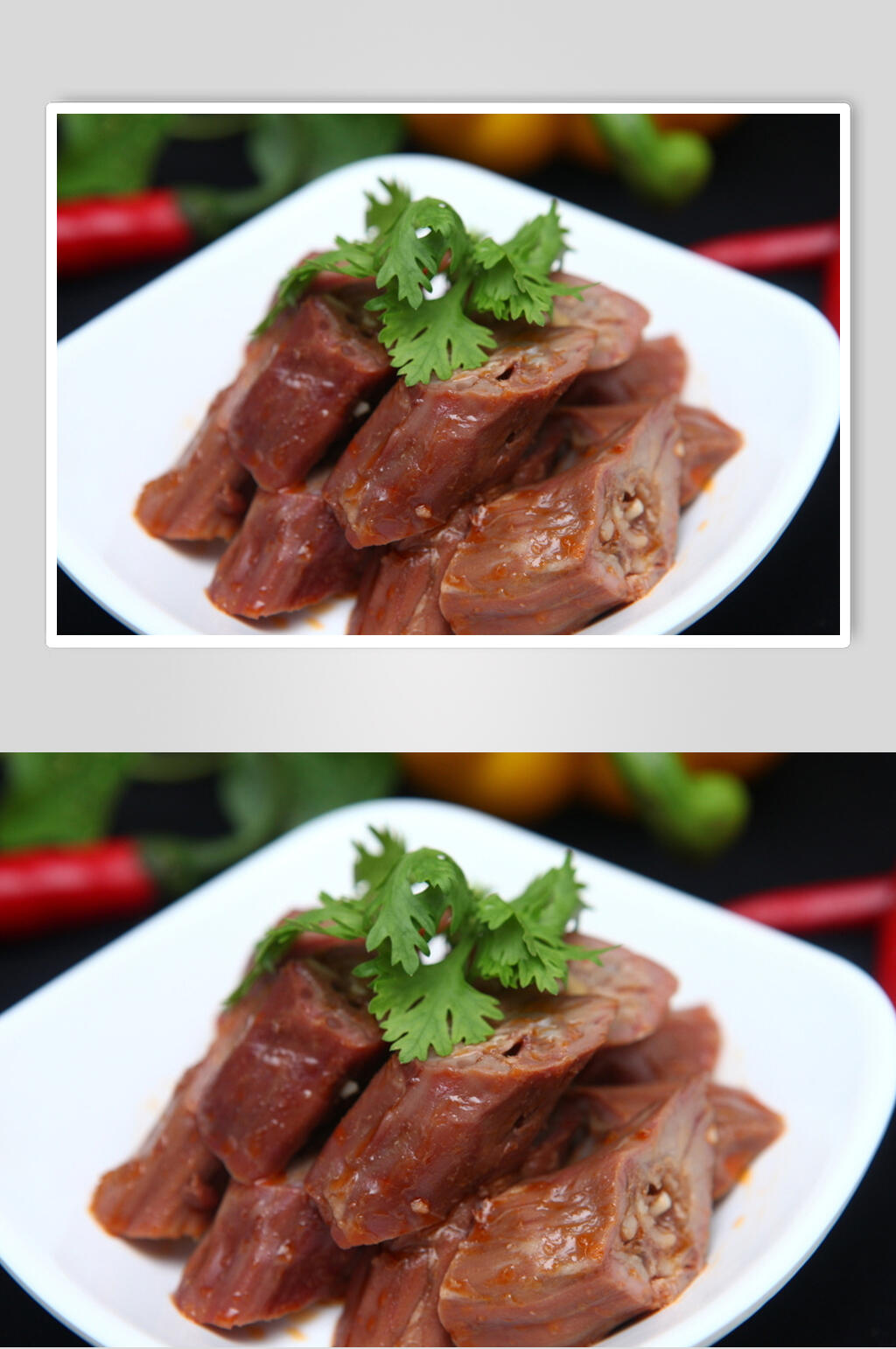 清新麻辣鸭脖鸭头鸭舌摄影图片素材