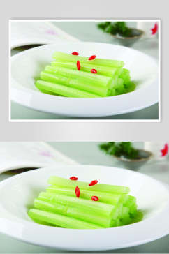 绿色有机美食淮扬菜摄影图
