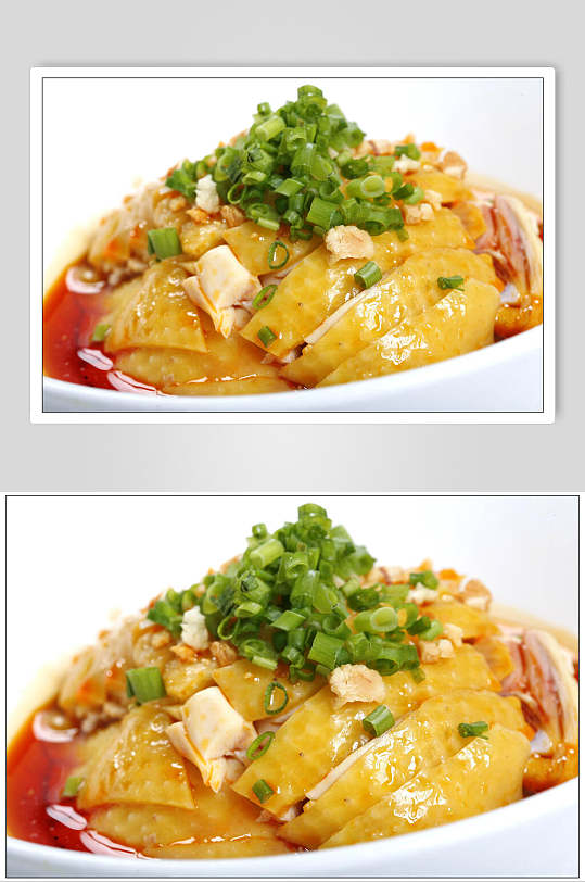 葱香主菜餐馆饭店口水鸡摄影图