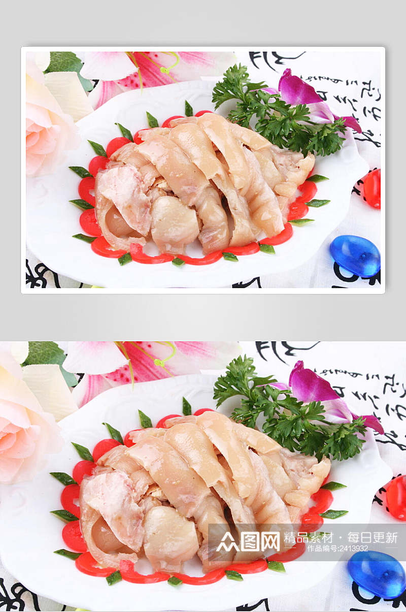 白切鸡荤菜美食淮扬菜摄影图片素材