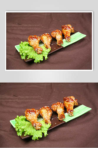 食物鸡腿烧烤菜肴摄影图