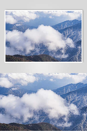 山峰云海风景摄影图片