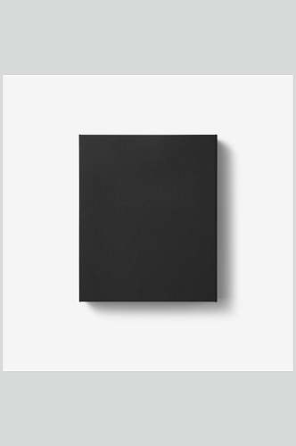 长方形黑色笔记本样机设计