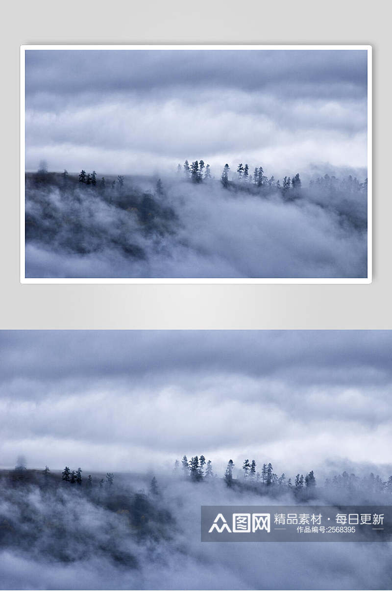 仙境雾气云海摄影图片素材