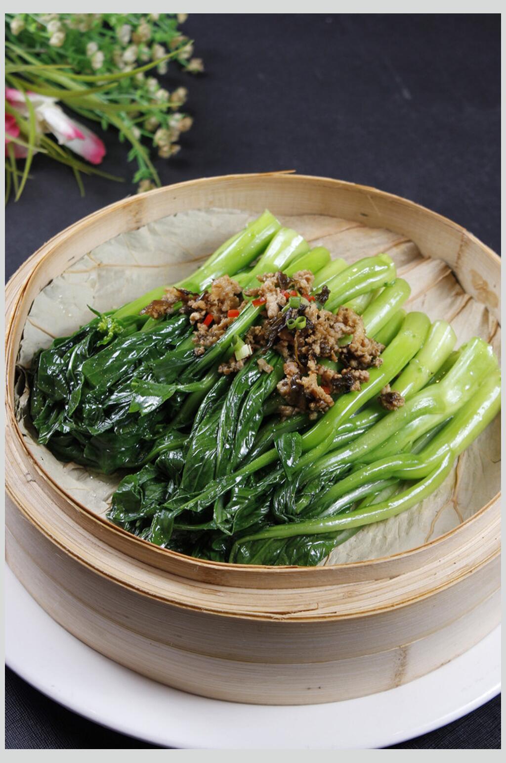 菜心美食淮扬菜摄影食物图片素材