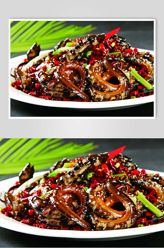 红烧鳝鱼美食淮扬菜摄影图食品图片