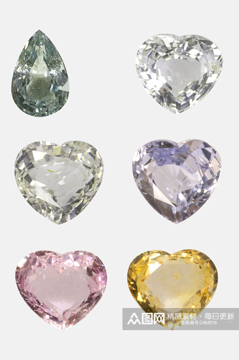 炫彩钻石免抠元素素材