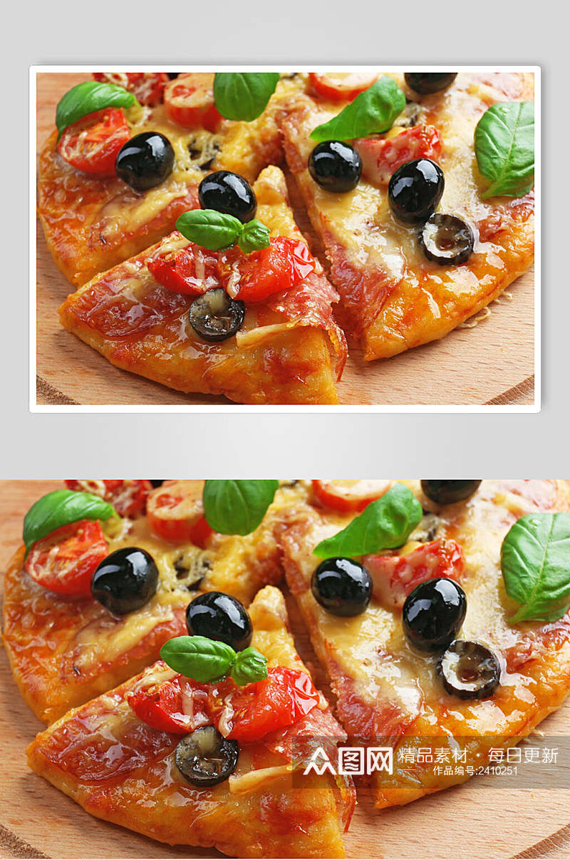 特色食欲美食披萨摄影图素材