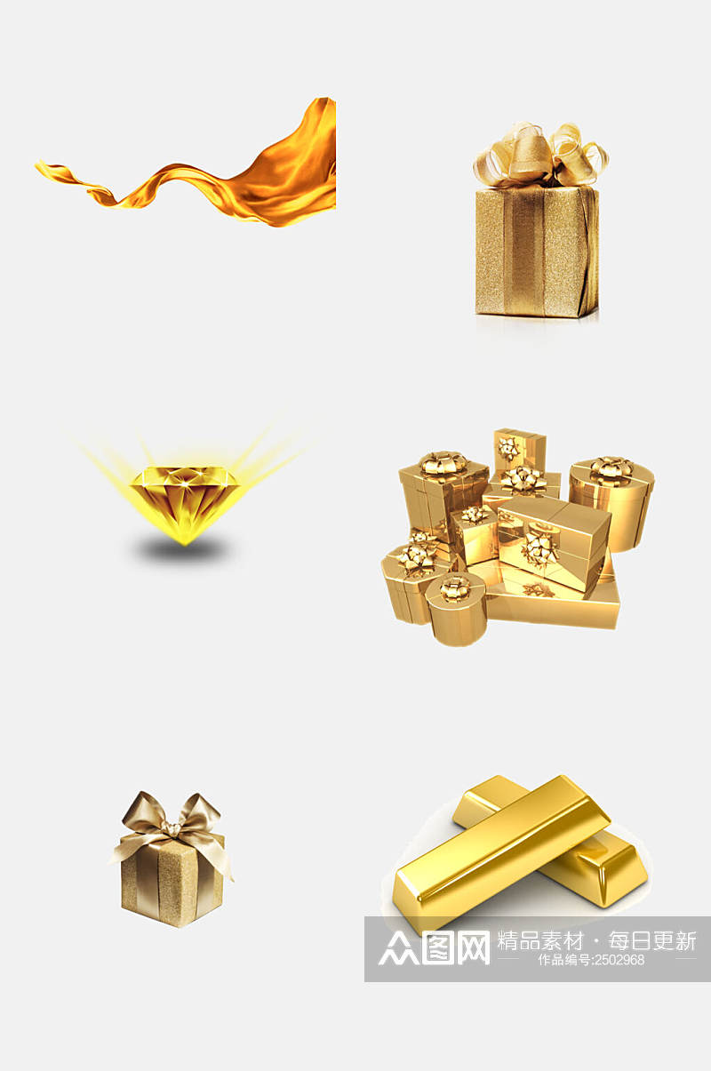金色金币金色黄金金币奖杯皇冠免抠元素素材
