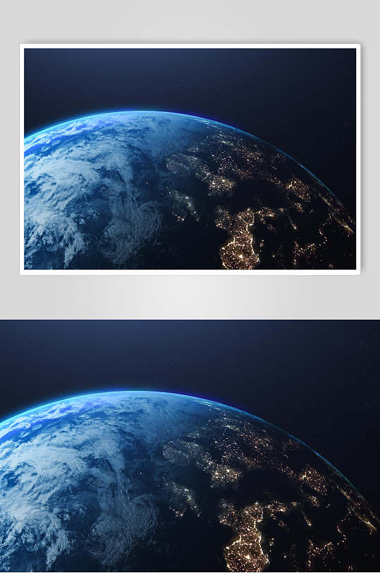大气宇宙蓝色地球图片