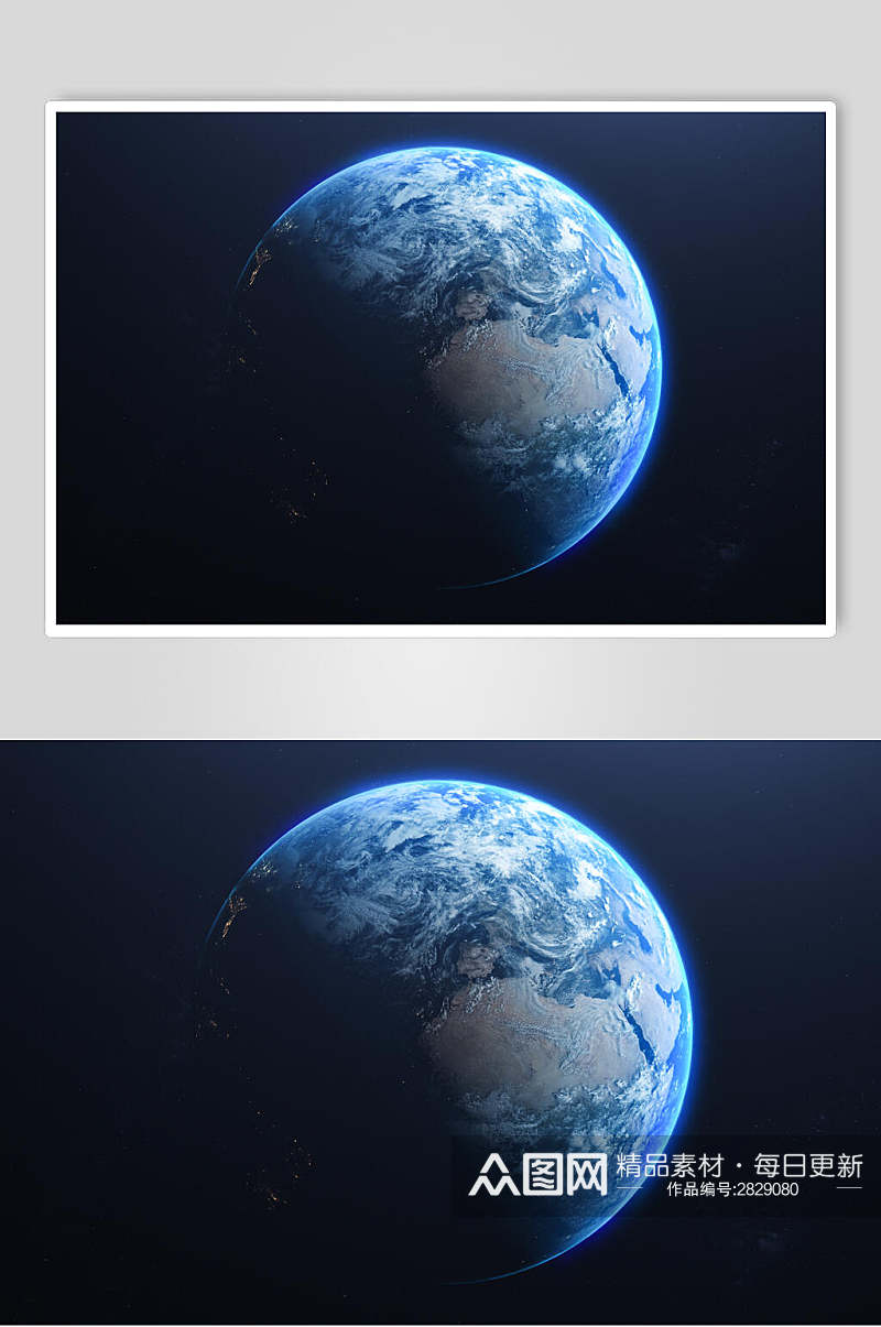 地球航天摄影素材