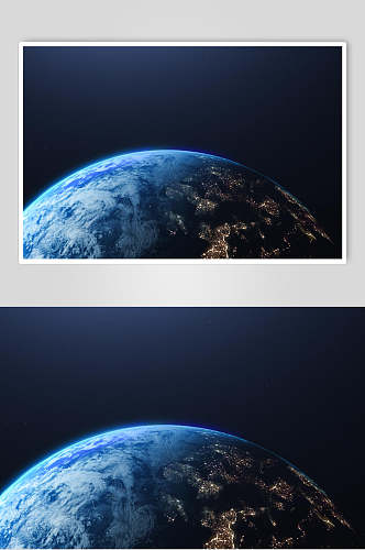 大气宇宙蓝色地球图片