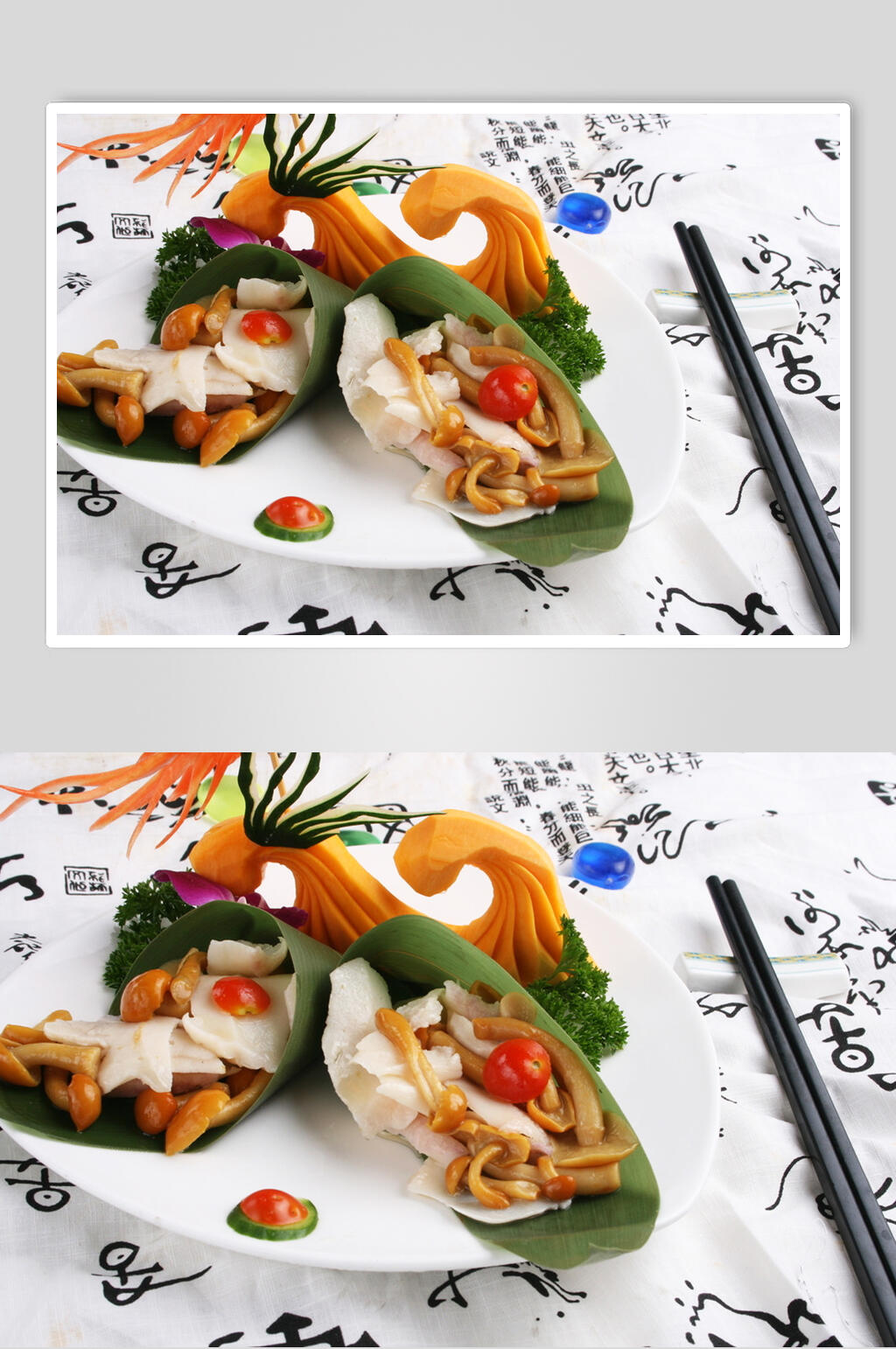 山药食品美食淮扬菜摄影图素材