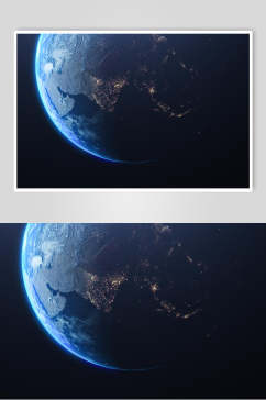 宇宙蓝色地球图片