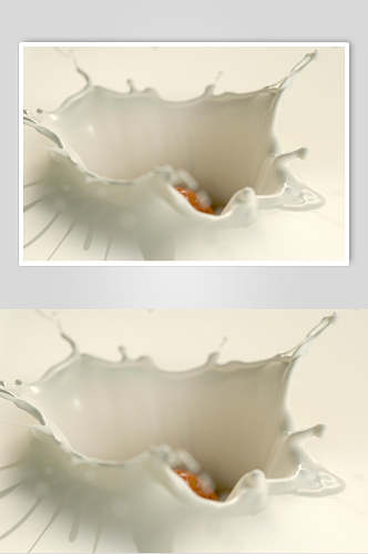 创意美味纯白新鲜牛奶摄影图