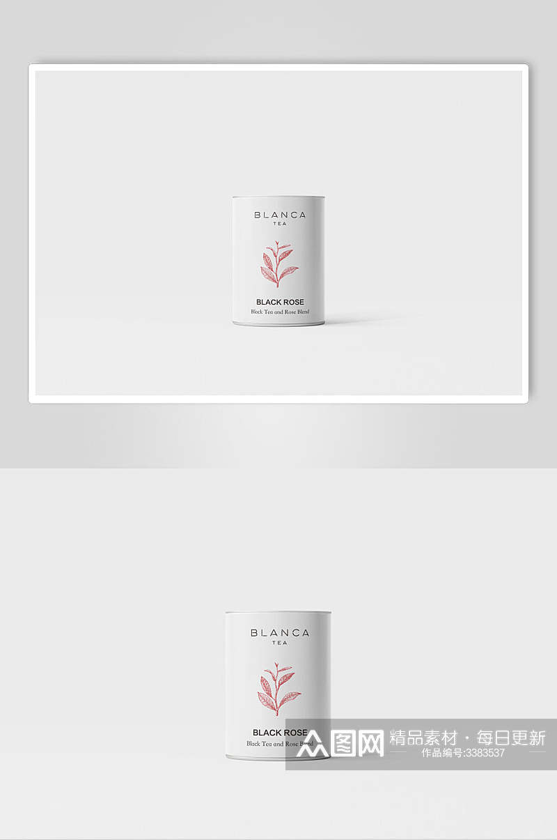 高档茶叶品牌包装罐样机素材
