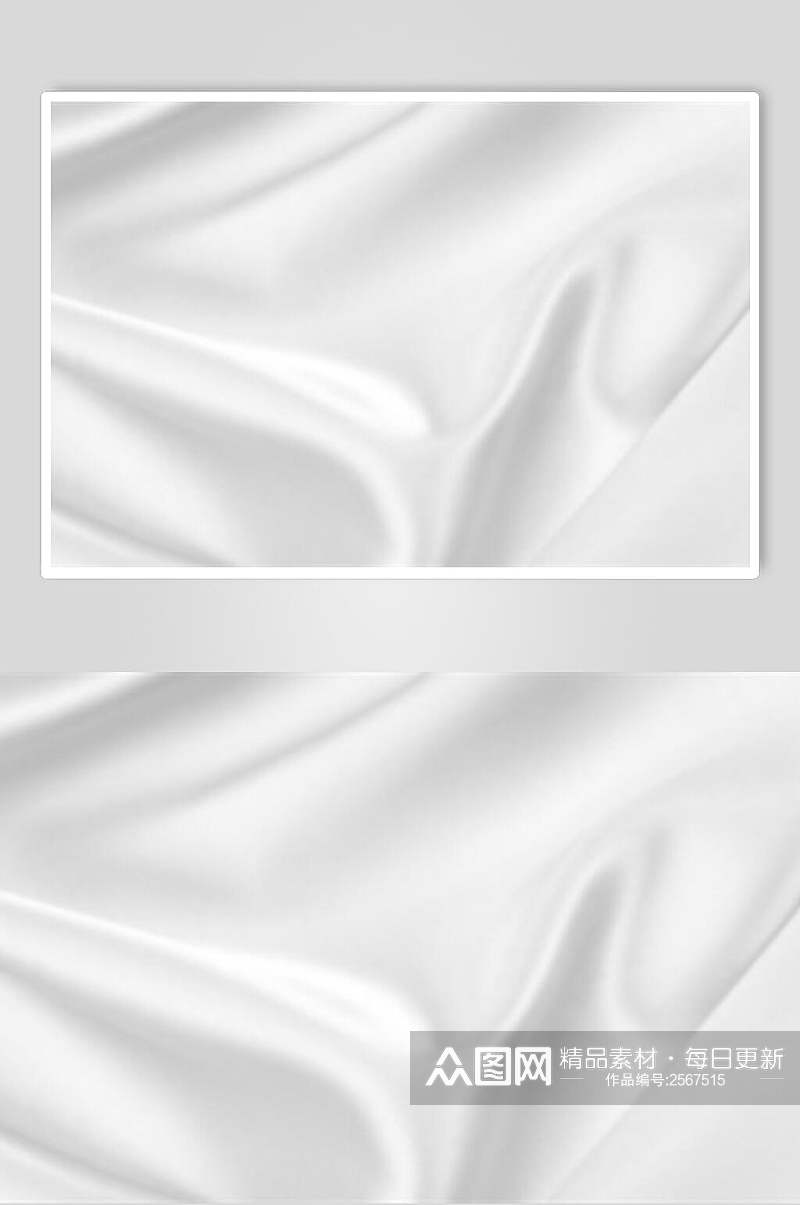 大气白色丝绸绸缎背景图片素材