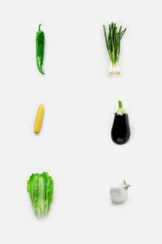 简洁大气蔬菜免抠元素