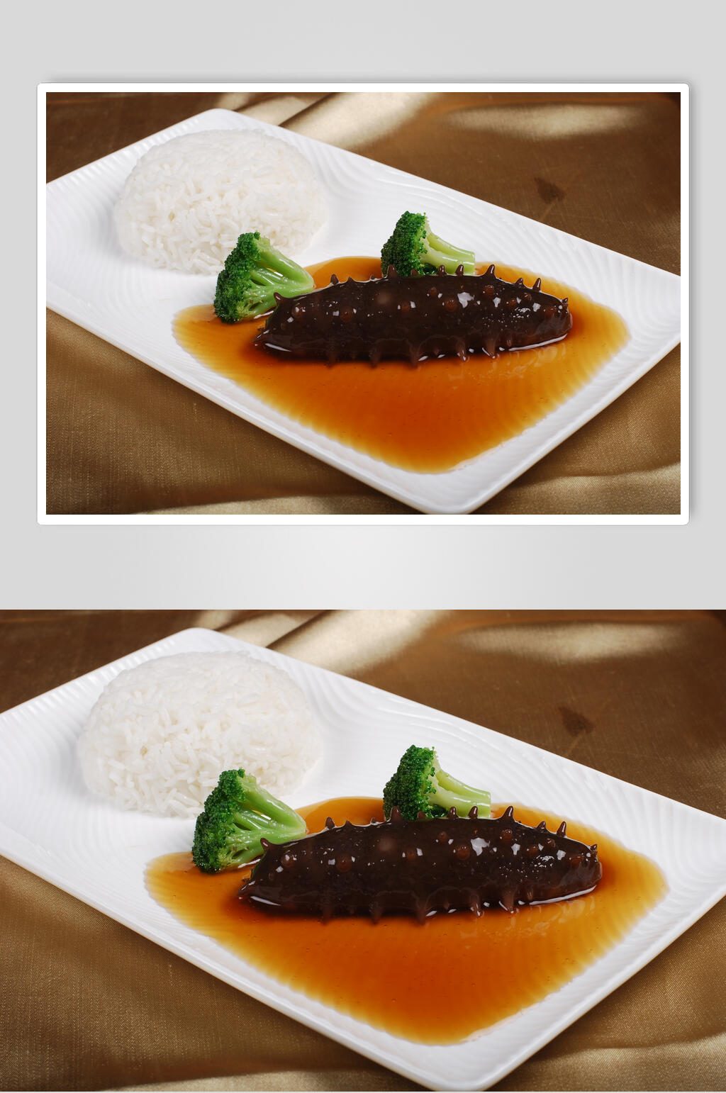 海参海鲜食品美食淮扬菜摄影图素材