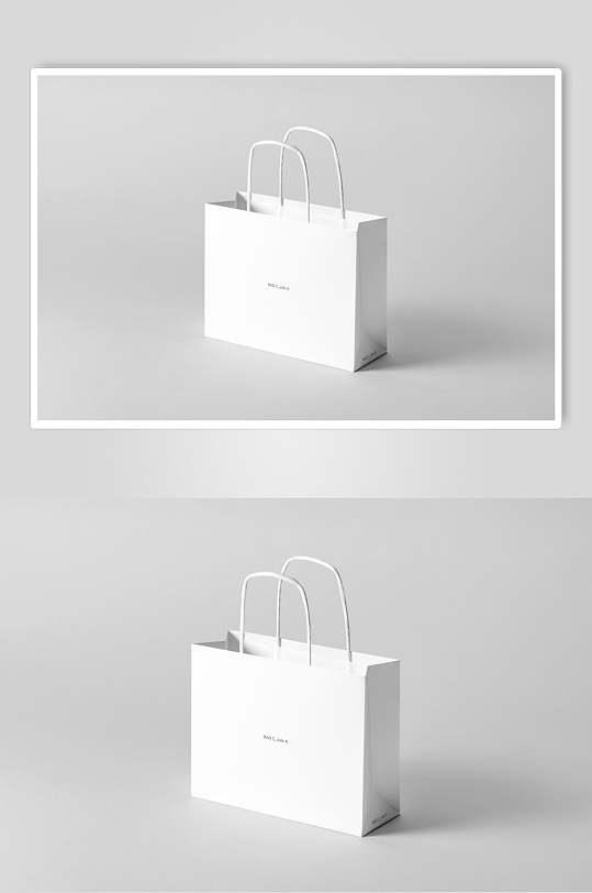 简约礼品袋纸袋样机-众图网