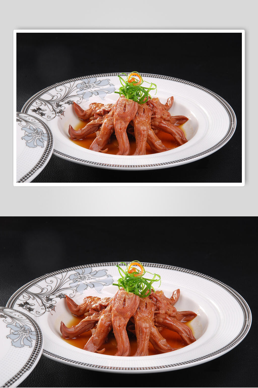 招牌麻辣鸭脖鸭头鸭舌摄影高清图片素材