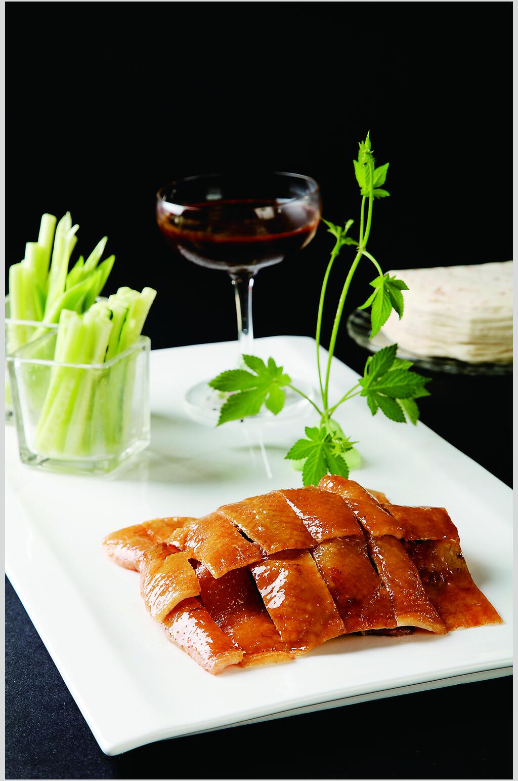 鲜香烤鸭荤菜美食淮扬菜摄影图片