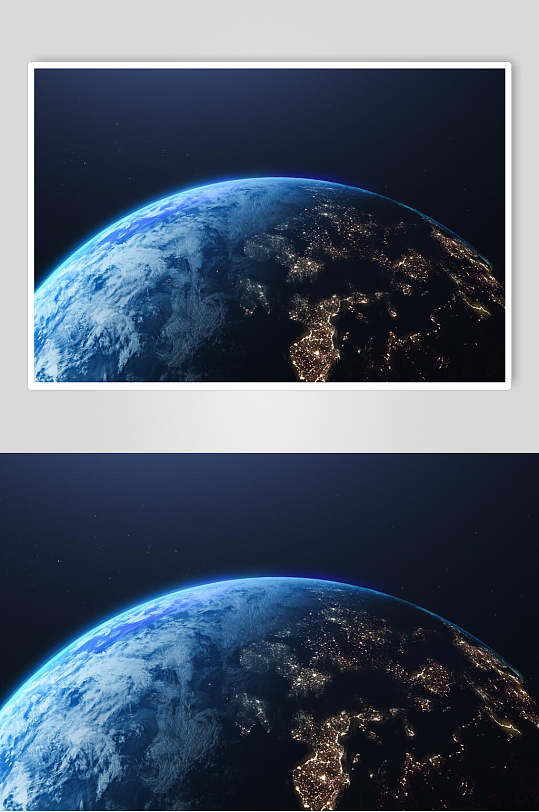 纯色背景地球摄影图片