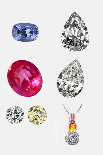 时尚大气珠宝时尚钻石免抠元素