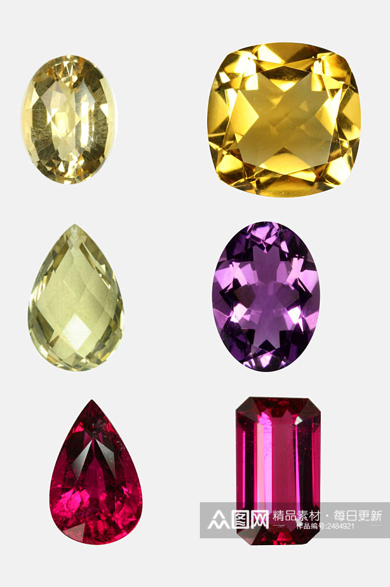 炫彩时尚钻石免抠元素素材
