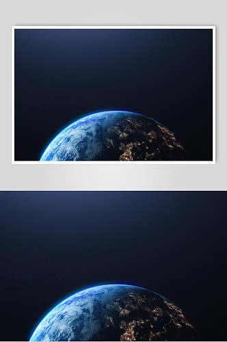 蓝色星球行星地球图片
