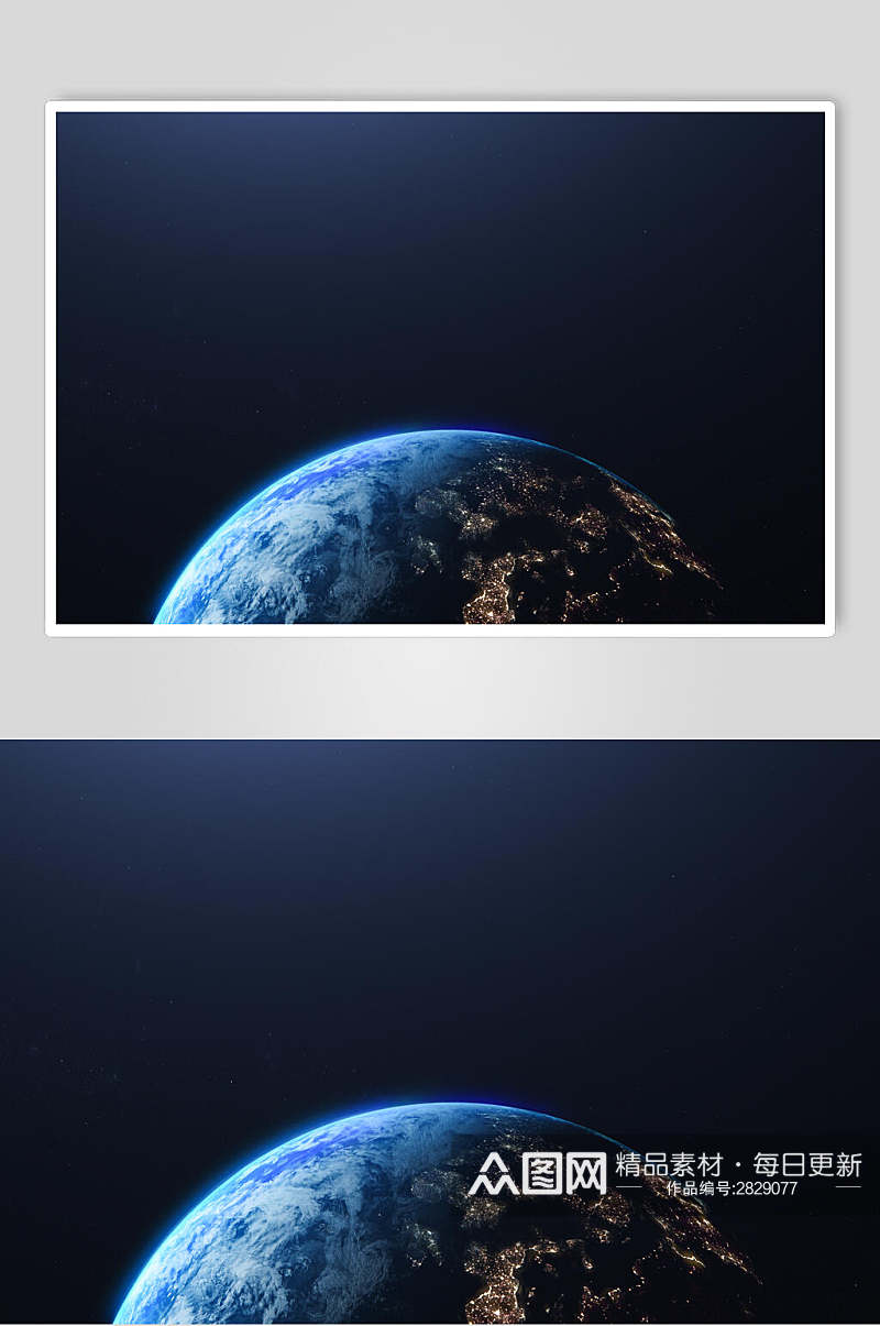 蓝色星球行星地球图片素材