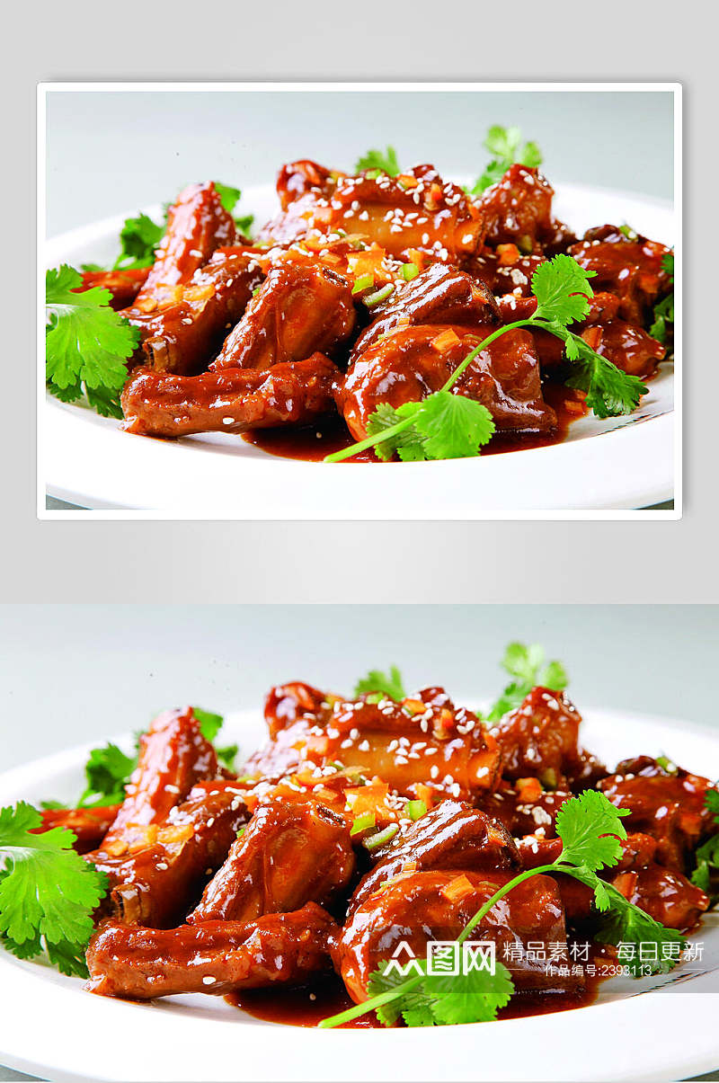 红烧鸡美食淮扬菜摄影食物图片素材