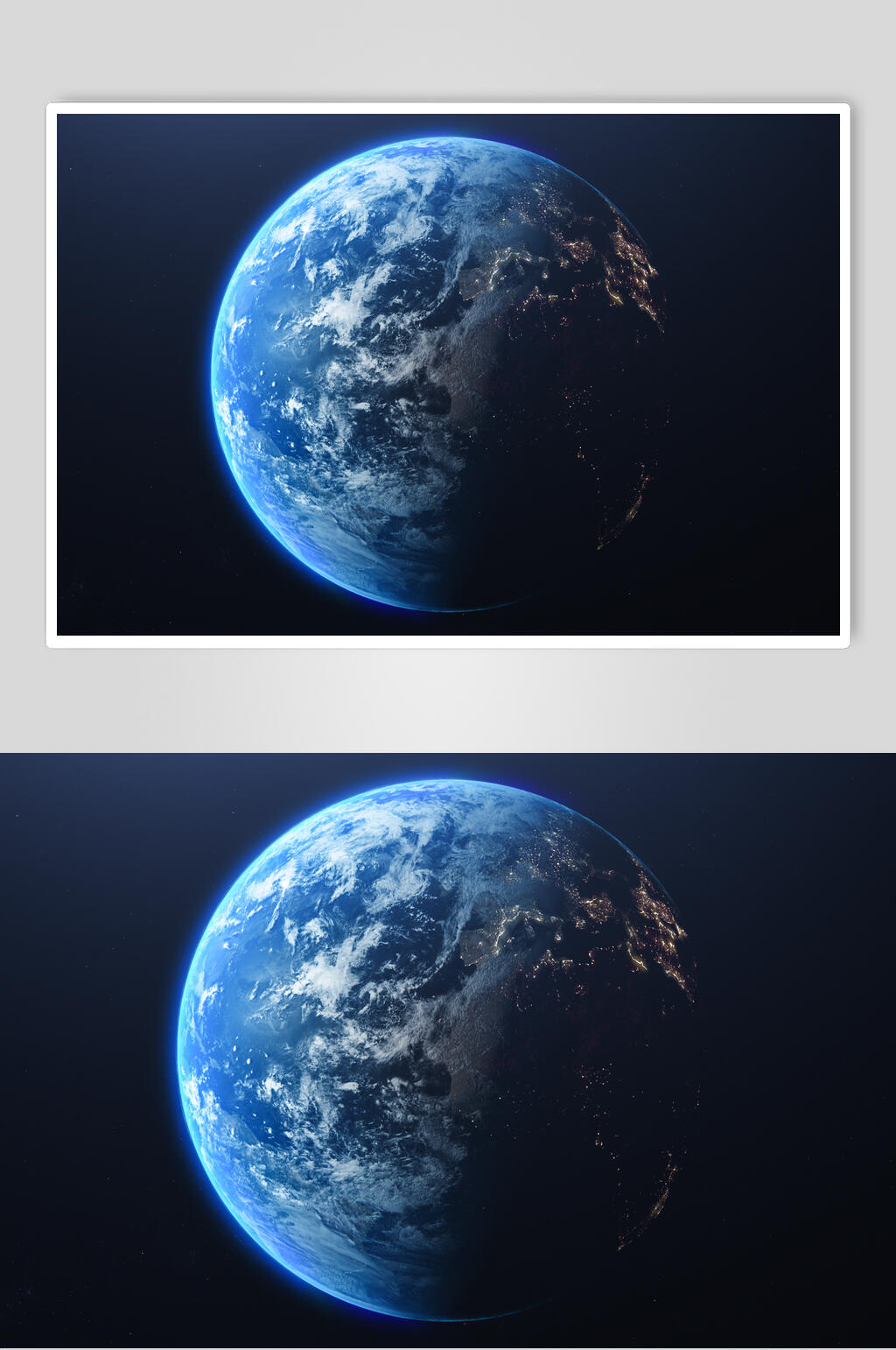 蓝色星球自然景观地球摄影图片素材