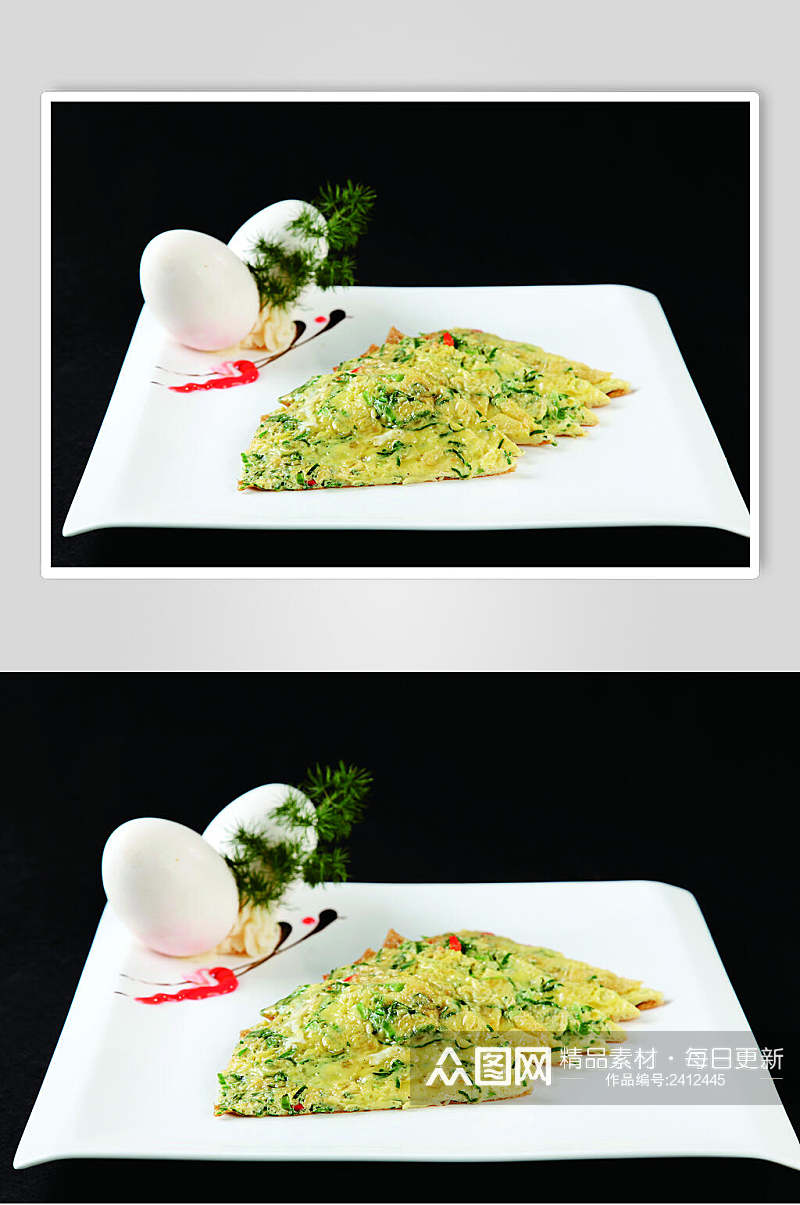 韭菜煎蛋菜品美食淮扬菜摄影图餐饮图片素材