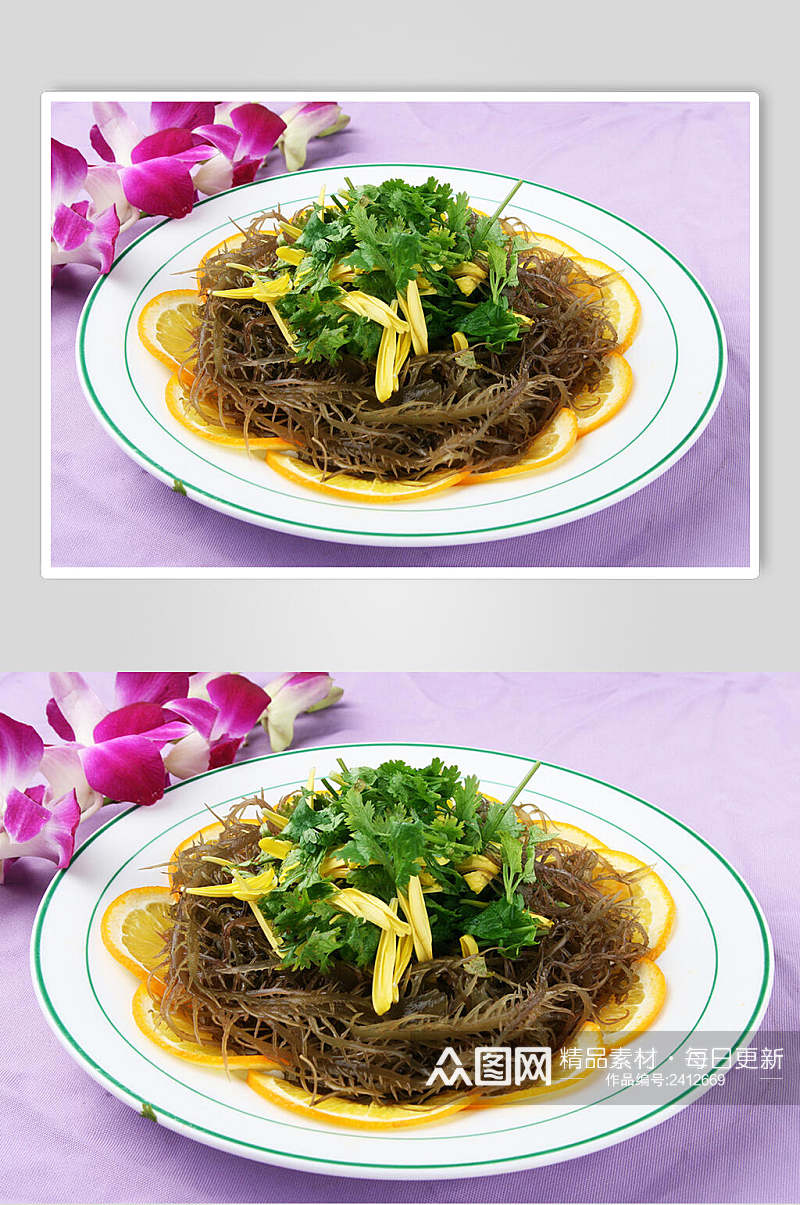 新鲜美味毛肚菜品美食淮扬菜摄影图实拍图片素材