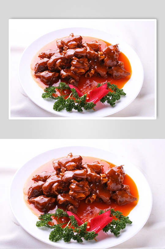 红烧猪脚餐饮食品美食淮扬菜摄影图