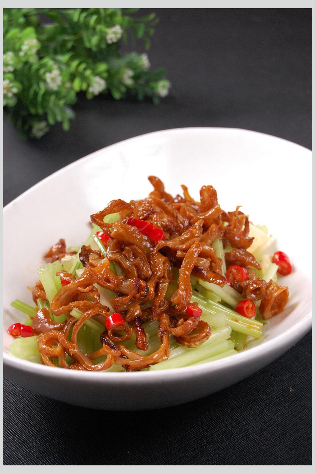 黄瓜丝美食淮扬菜摄影图食品图片素材
