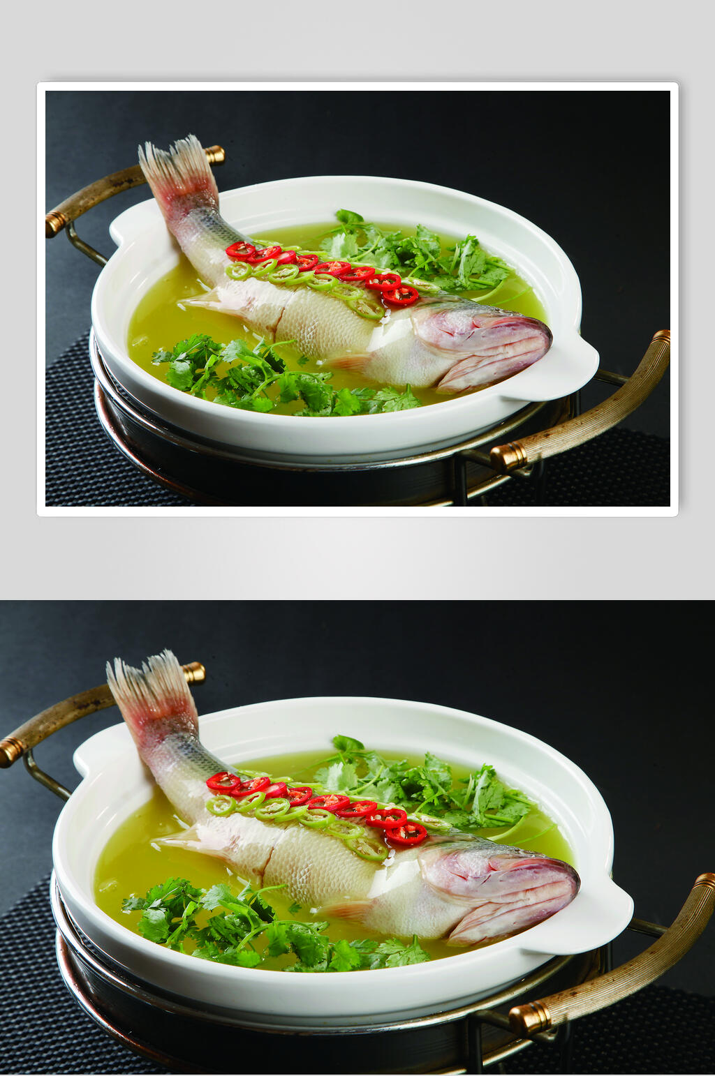 芹菜鱼汤美食淮扬菜摄影图素材