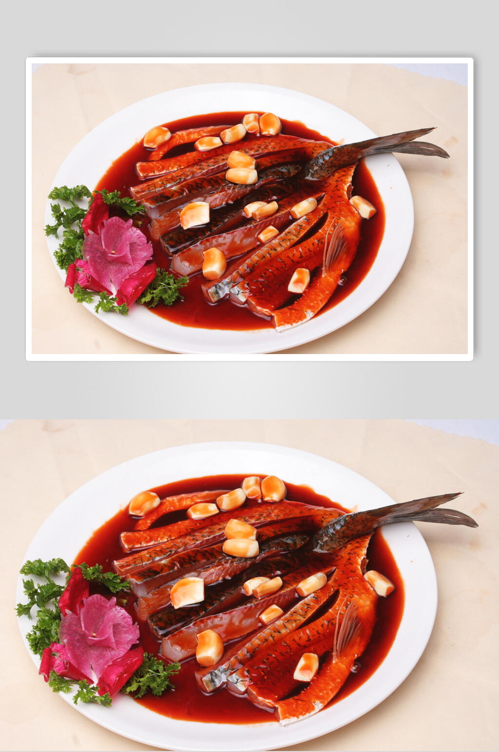 鱼肉美食淮扬菜摄影图素材