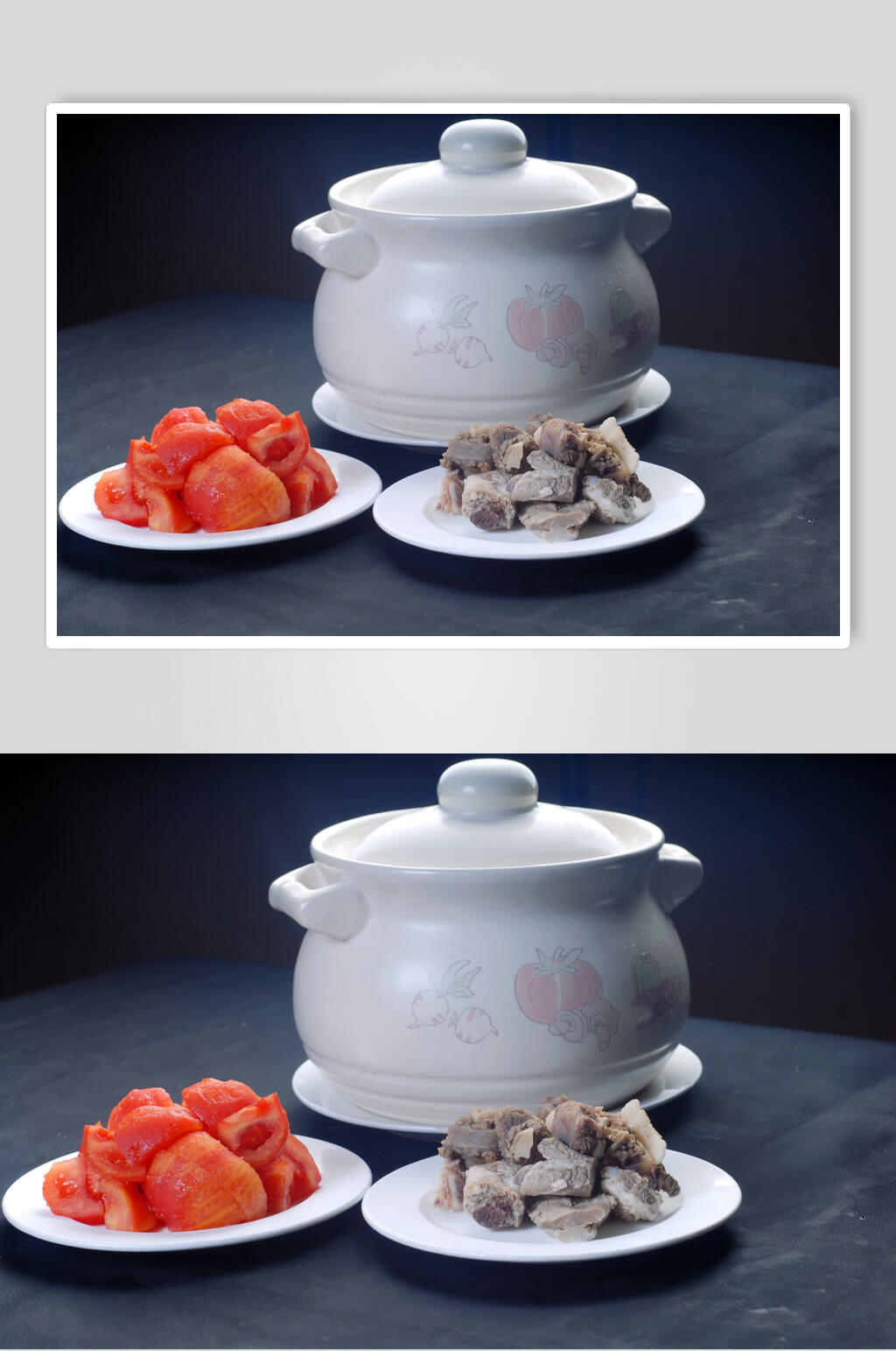 热菜蕃茄牛尾汤元份食物高清图片素材