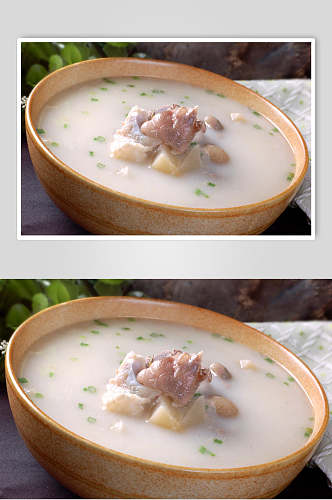 热菜酸萝卜猪手汤食物高清图片