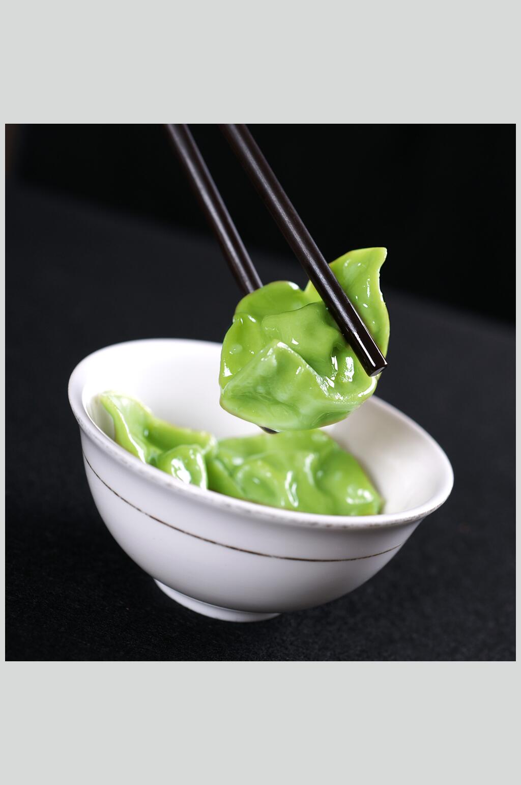 小吃青菠人参饺食品高清图片素材