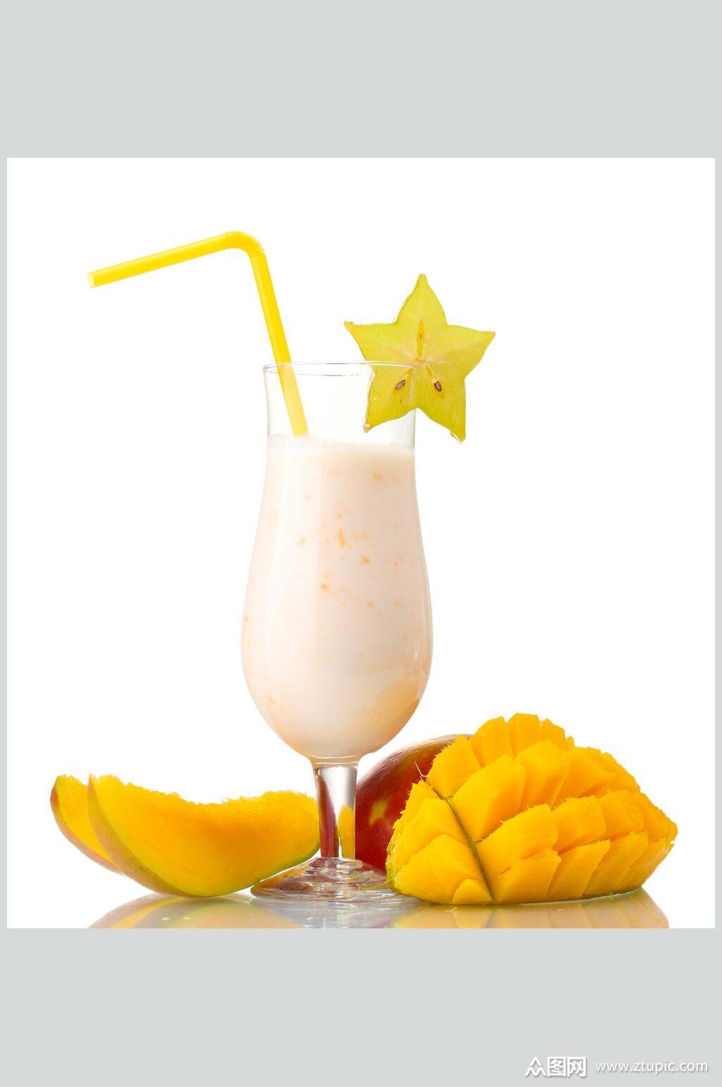 招牌奶昔鲜果饮品食物图片