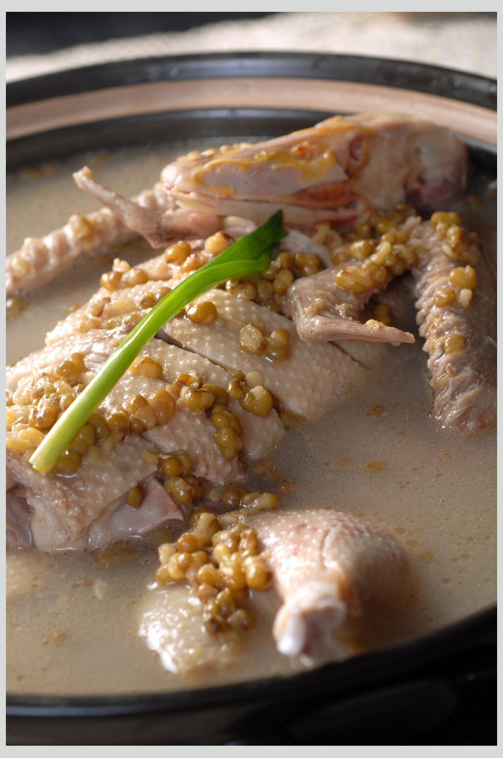 綠豆老鴨湯美食圖片素材